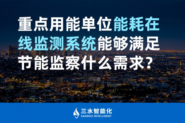 重點用能單位能耗在線監(jiān)測系統(tǒng)能夠滿足節(jié)能監(jiān)察什么需求？